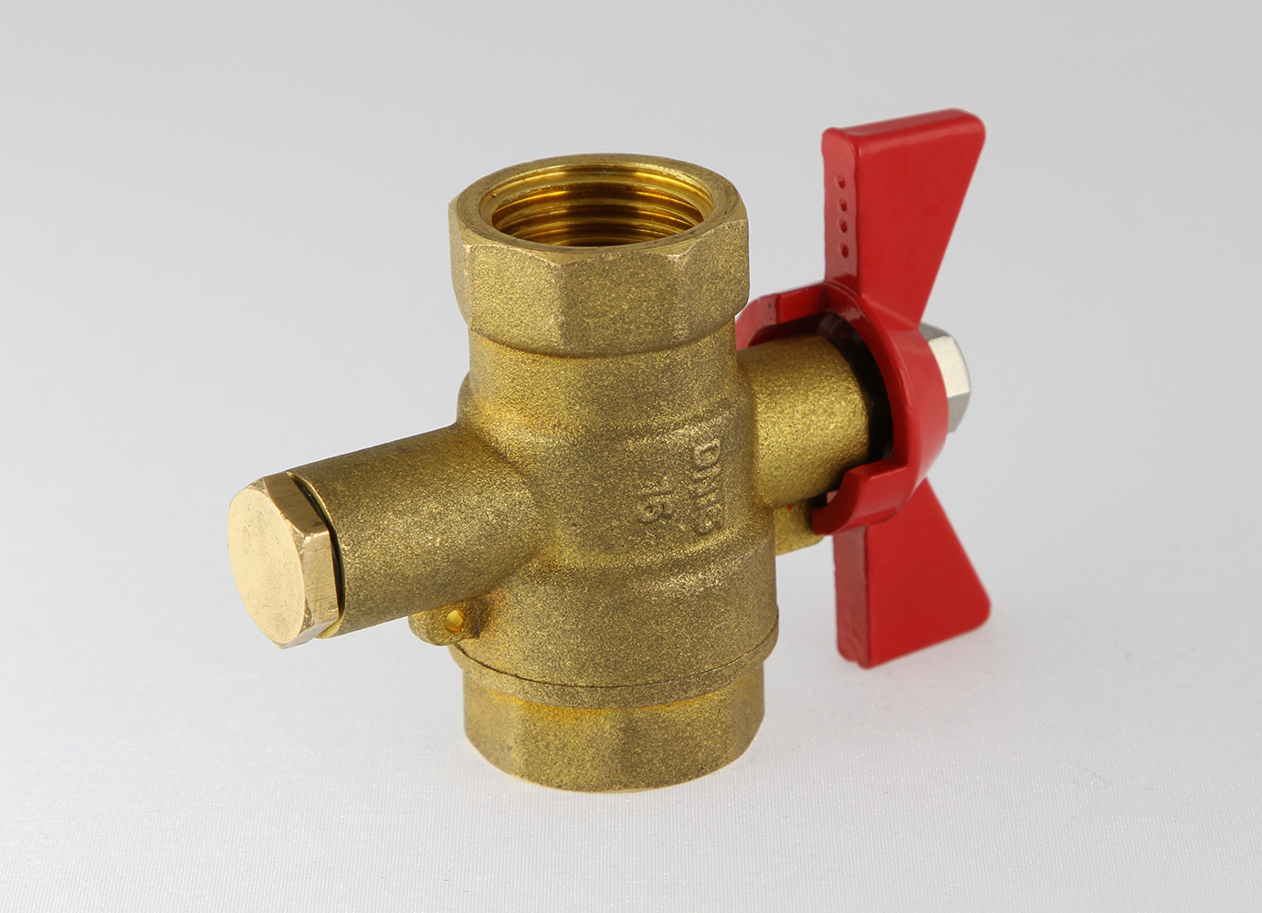 Ридан 187F0592R — Шаровой кран для монтажа датчика температуры теплосчетчика Ду20 мм