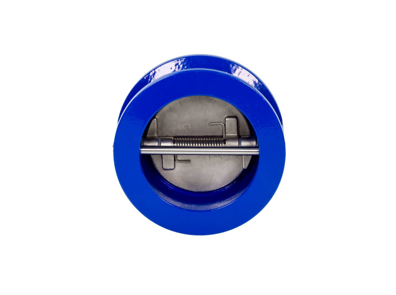 Ридан NVD-895R 082X8505R — Затвор обратный межфланцевый пружинный двустворчатый, PN16, DN400, чугун GJL250