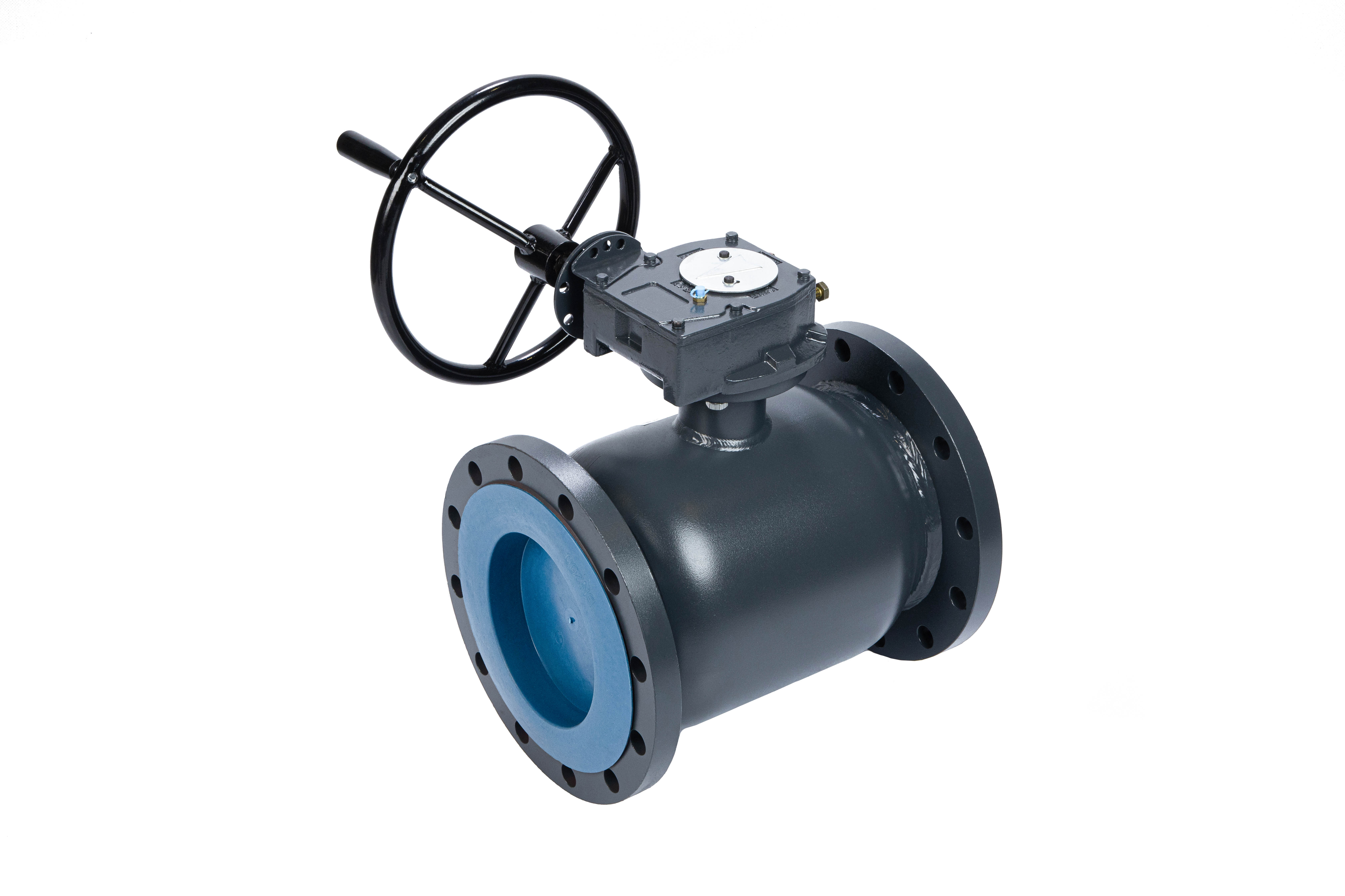 Ридан RJIP Premium 065N0371GR — Кран шаровой FF DN350 PN25 WG (фланцевый, с редуктором, стандартный проход)