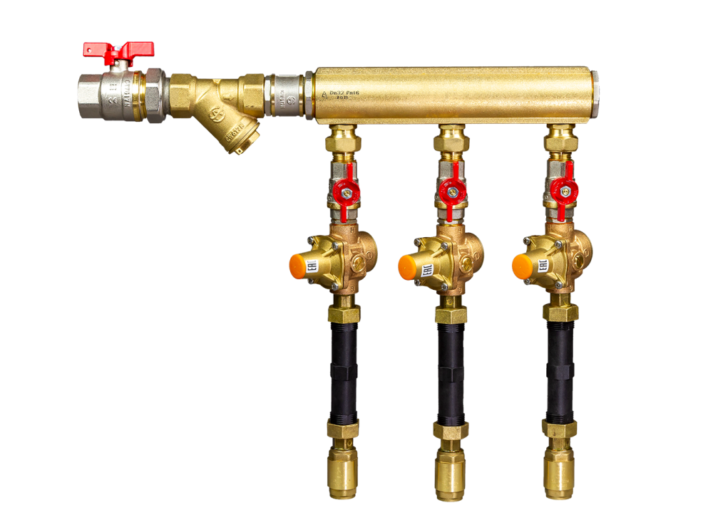 Ридан WDU.3R 160W1041R — Узел распределительный этажный для систем водоснабжения V1 DN32-7R-25-BV15