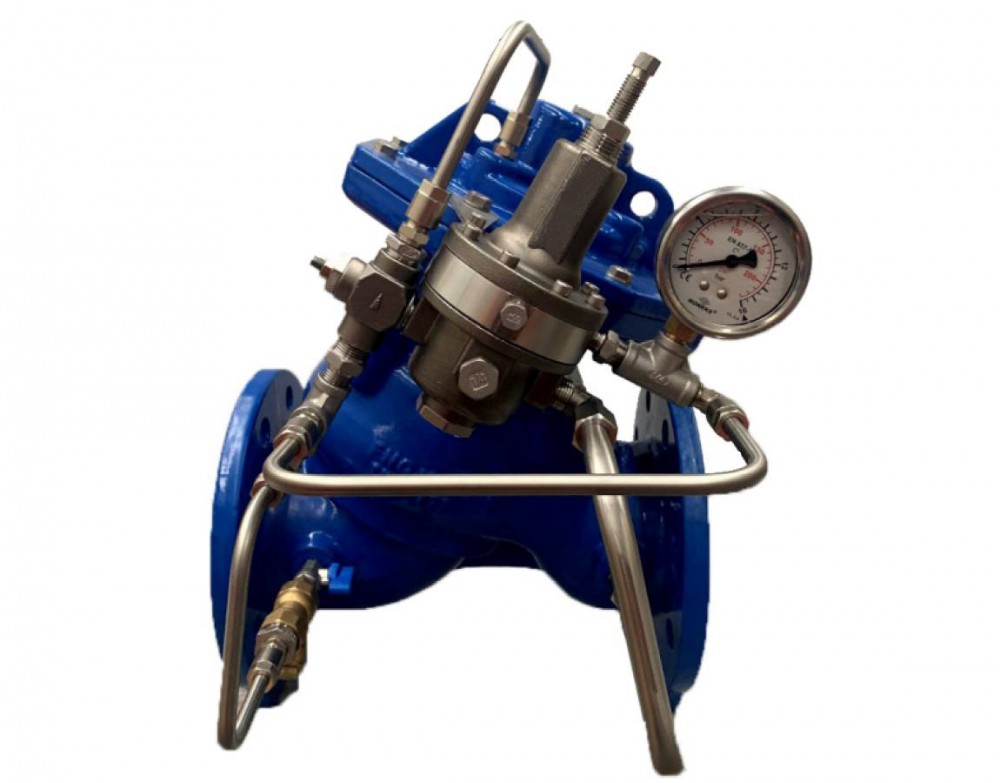 Ридан C301-R 082X6152RL2 — Регулятор давления «до себя» в сборе DN100, PN25 (диапазон настройки: 2...16 бар, L=350 мм)