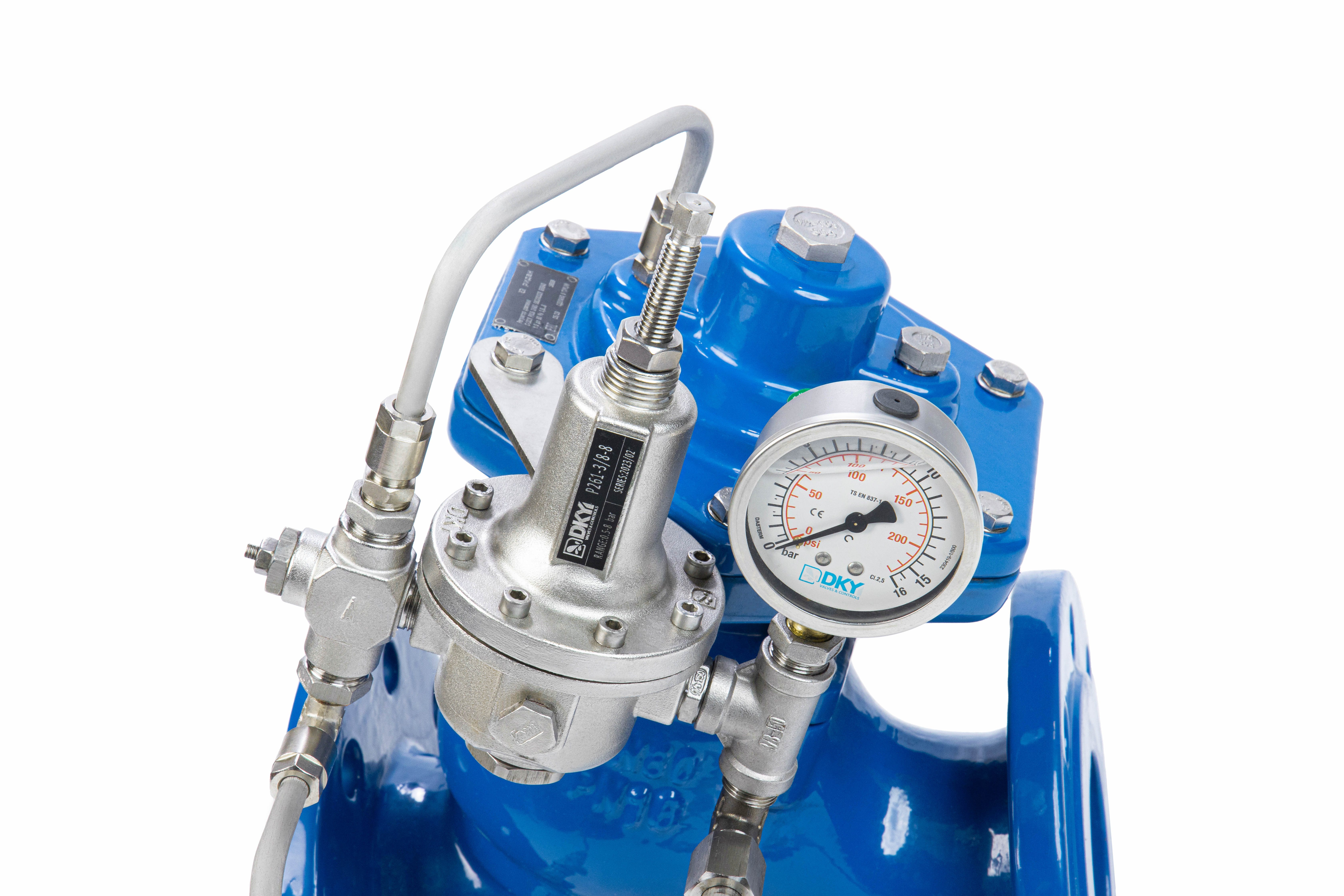 Ридан C101-R 082X6108RL — Регулятор давления «после себя» в сборе DN300, PN16 (диапазон настройки: 0,5...8 бар, L=850 мм)