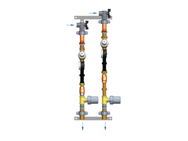 Ридан ШКСВ-1Р 160S0533R — Квартирная станция для систем водоснабжения, В1, с правым подключением, тип 3, СГВ-15ЭВ RS-485