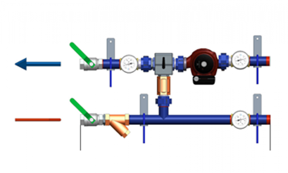 Ридан 150U3632 — Узлы теплоснабжения с термоманометрами АУУ-Т/M-25-5,7-6,3